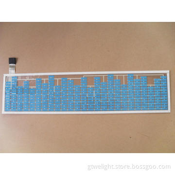 Light Equalizer Car Sticker Blue